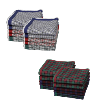 12 fazzoletti da donna, design Chanelle, misura 30 x 30 cm, 100 % cotone